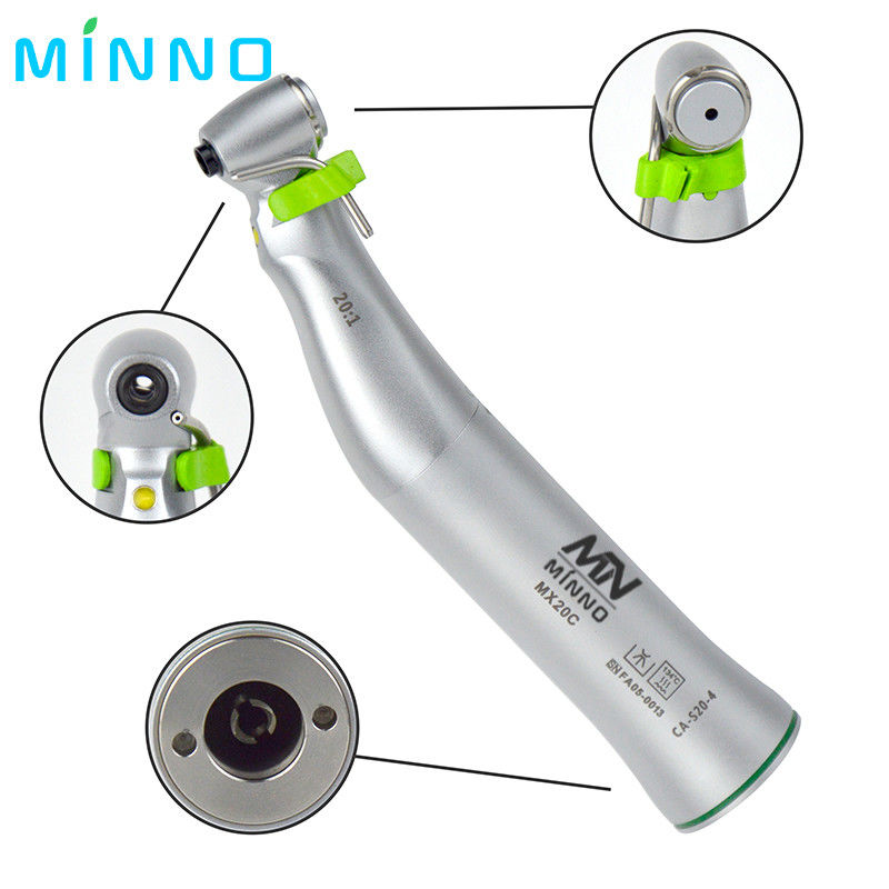 หัวมุมตรงข้ามสําหรับฟัน 20:1 มุมตรงข้ามความเร็วต่ํา Handpiece ลดการผ่าตัดผ่าตัด