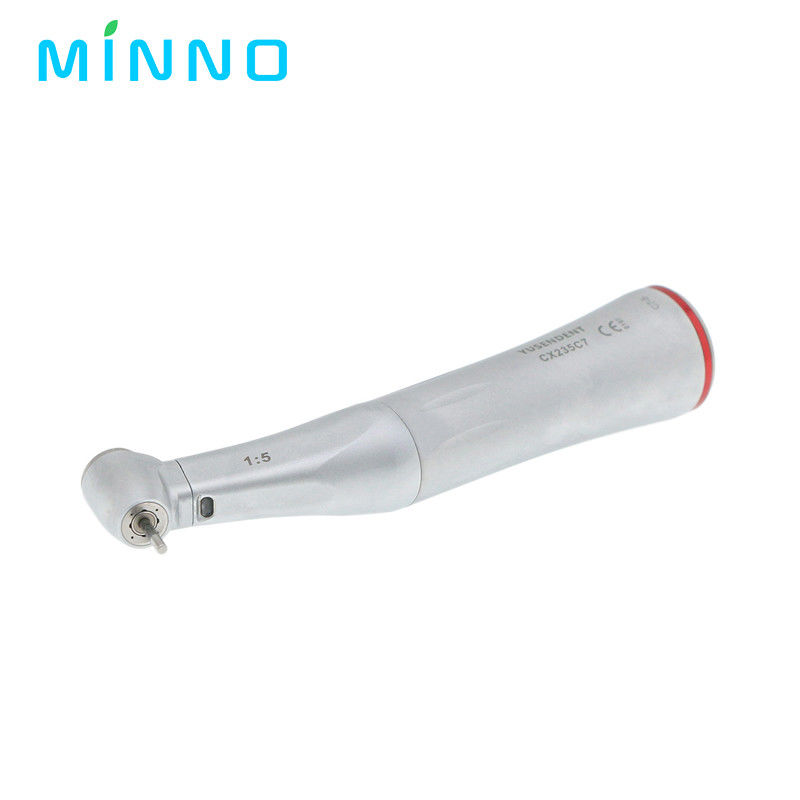 COXO 1:5 เพิ่มความเร็วต่ํา ดันตแพทย์ Handpiece มุมตรงข้าม LED ไฟเบอร์ออปติก Handpiece