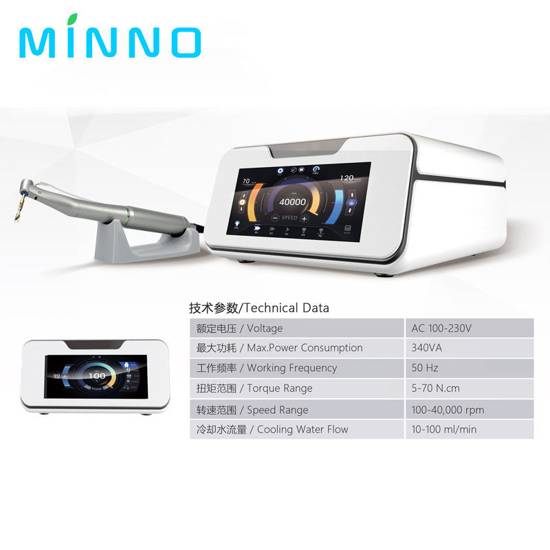 เครื่องยนต์ปลูกฟัน Full Touch Screen With 20:1 Fiber Angle Piezo Surgey Equipment เครื่องปลูกฟัน