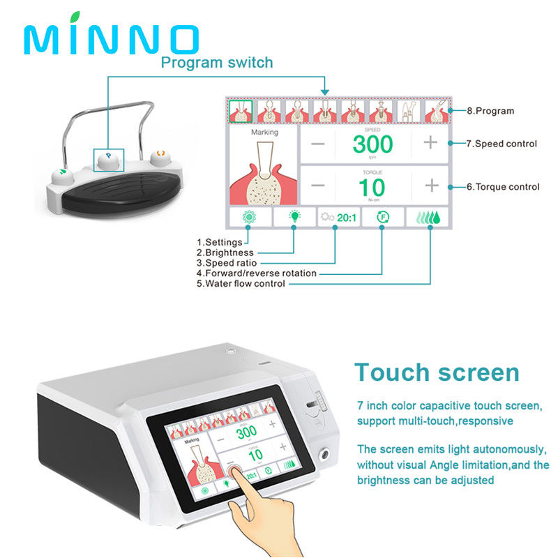 ใหม่มาถึง LED Screen ฟันปลูก ผ่าตัดมอเตอร์กับจอสัมผัสสี