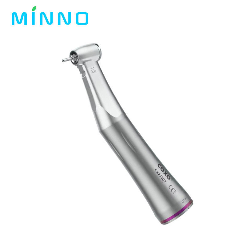 ฟัน 1/5 ความเร็วต่ํา Handpiece เพิ่มวงแหวนสีแดง Contra มุมสเปรย์น้ําภายในสําหรับมอเตอร์ E ประเภท
