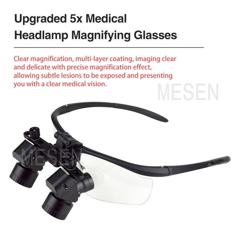 Oental Medical Oral Corner 5X magnifier ลุปฟัน ลุปฟันไฟหน้าสายไร้สาย ลุปฟันผ่าตัดพกพาที่มีหลอดไฟหน้า