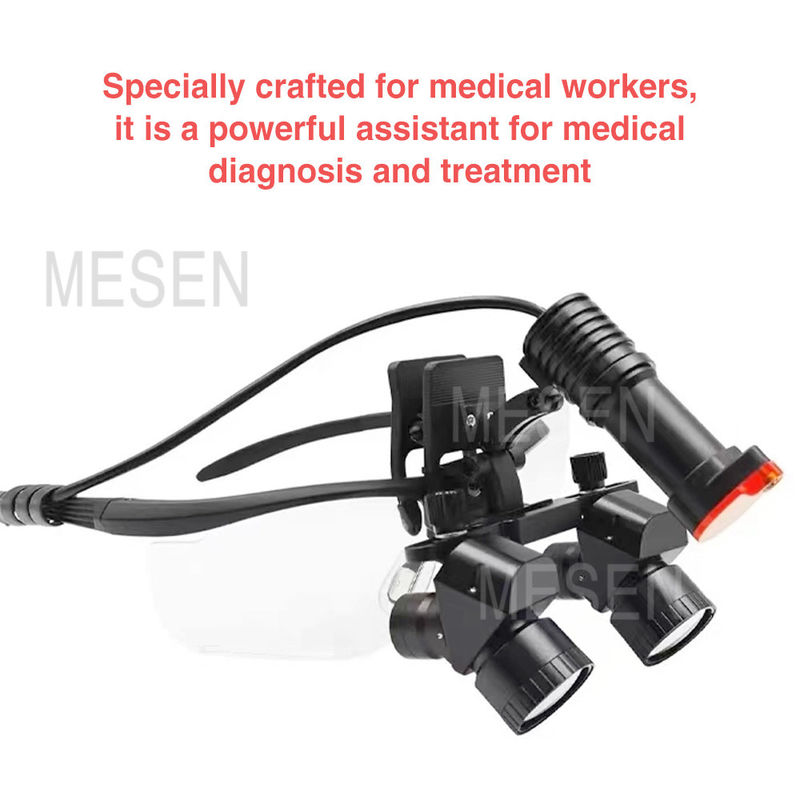 Oental Medical Oral Corner 5X magnifier ลุปฟัน ลุปฟันไฟหน้าสายไร้สาย ลุปฟันผ่าตัดพกพาที่มีหลอดไฟหน้า